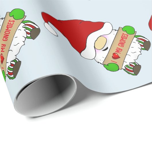 Gnome Christmas Cadeaupapier (Rol Hoek)