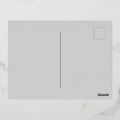 Gnome Christmas Folie Feestdagen Briefkaart (Achterkant)