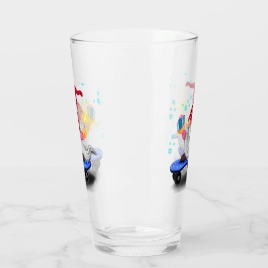 Gnome Christmas Glass Glas (Links)
