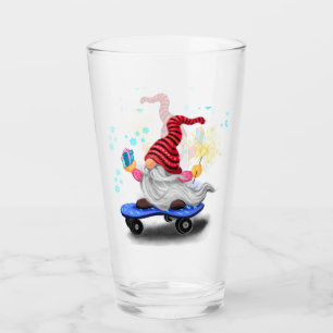 Gnome Christmas Glass Glas