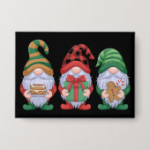 Gnome Christmas Gnomes Cute Gnomies Holidays  Button (Voorkant)