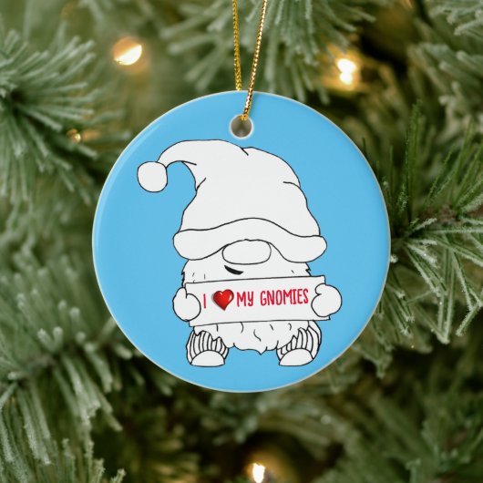 Gnome Christmas Keramisch Ornament (Boom)