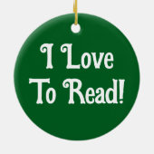 Gnome Christmas Ornament For Book Lovers (Achterkant)