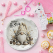Gnome Christmas Plate Papieren Bordje (Feest)