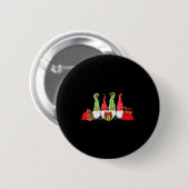 Gnome Christmas Ronde Button 5,7 Cm (Voorkant /achterkant)