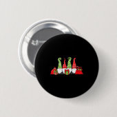 Gnome Christmas Ronde Button 5,7 Cm (Voorkant /achterkant)