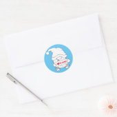 Gnome Christmas Ronde Sticker (Envelop)