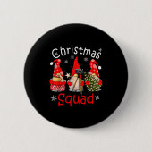 Gnome Christmas Squad Group Matching Christmas Par Ronde Button 5,7 Cm (Voorkant)