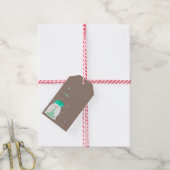 Gnome/Christmas Tags Cadeaulabel (Met Touw)