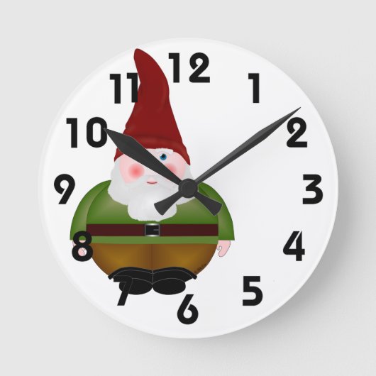Gnome Clock Ronde Klok (Voorkant)