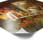 "Gnome Collecting Frogs" door Heinrich Schlitt Foto Afdruk (Hoek)