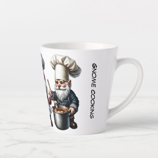 "Gnome Cooking" Latte Mok (Rechts)