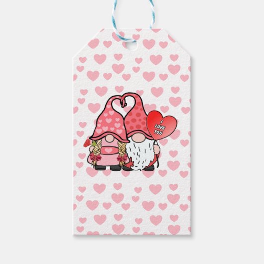 Gnome Couple Cadeaulabel (Voorkant)