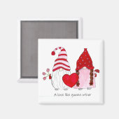 Gnome Couple Een liefde zoals andere gnoom Magneet (Voorkant / Achterkant)