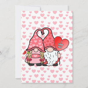 Gnome Couple Feestdagenkaart