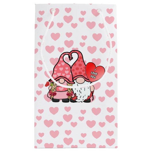 Gnome Couple Klein Cadeauzakje (Achterkant)