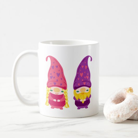 Gnome Couple  Koffiemok (Met donut)