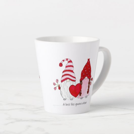 Gnome Couple Latte Mok (Rechterhoek)