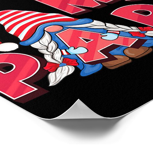 Gnome Dad USA vlag patroon vaders dagelijks ontwer Poster (Hoek)