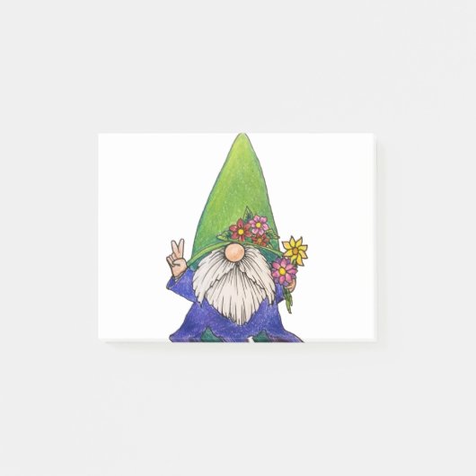 Gnome Day Hippy Post-it® Notes (Voorkant)