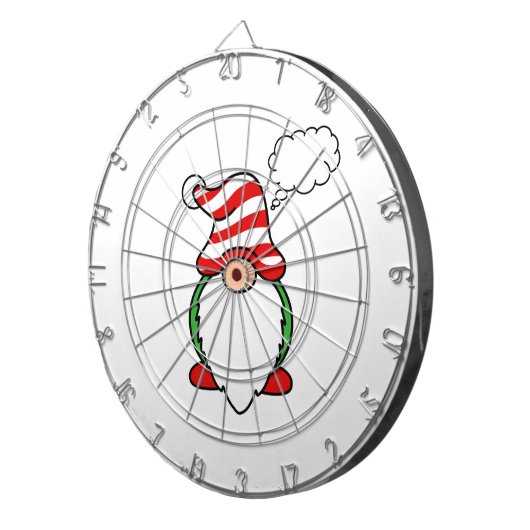 Gnome denkbubbeltje dartbord (Voorkant Rechts)