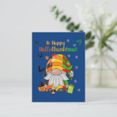 Gnome die u een Happy Hanksmas-feestdag toewenst Briefkaart (Staand voorkant)