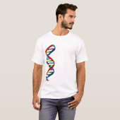Gnome DNA Sequence T-shirt - Science Humor Design (Voorkant volledig)