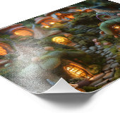 Gnome dorp foto afdruk (Hoek)