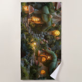 Gnome dorp strandlaken (Voorkant)