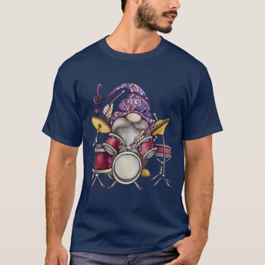 Gnome Drummer T-shirt (Voorkant)
