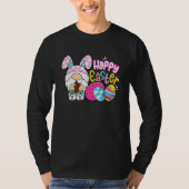 Gnome Easter Eggs Hunting Bunny Gnome Gnomies Happ T-shirt (Voorkant)
