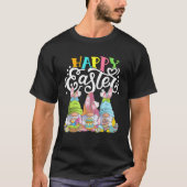 Gnome Easter Hug Egg Bunny Gnome Spring Gnomies Ha T-shirt (Voorkant)