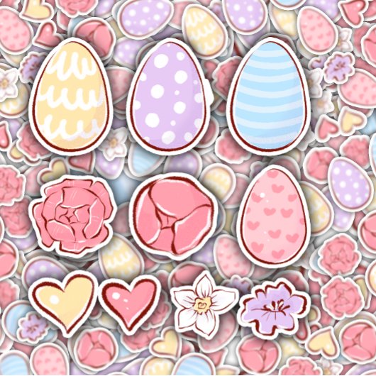 Gnome Easter Sticker Set | Afgesneden Sticker