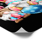 Gnome Easter With Bunny Ear Women Happy Easter Poster (Hoek)