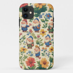 Gnome een bloem patroon ontwerp Case-Mate iPhone case