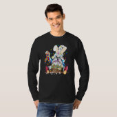 Gnome Egg Bunny Puzzle Ribbon Autisme Awareness Ea T-shirt (Voorkant volledig)
