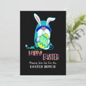 Gnome & Ei Gelukkige Paasbrunch Kaart (Staand voorkant)