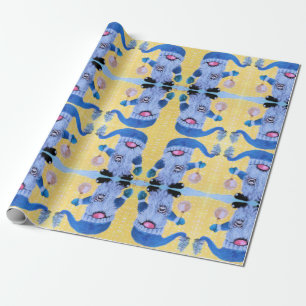 Gnome en Ferret Baard Verpakkingsdocument Cadeaupapier