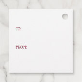 Gnome en Fox Best Wishes Happy Holiday Custom Bedankjes Labels (Achterkant)