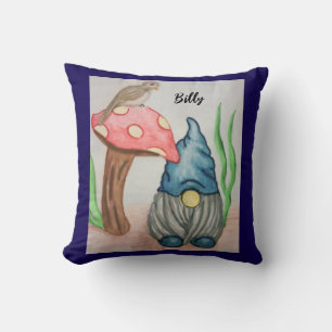 Gnome en Mushroom kind kussen