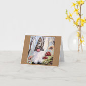 GNOME EN RACCOON PET FANTASY KAART (Gele Bloem)