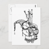 Gnome en Zijne Bagpipes Briefkaart (Voorkant / Achterkant)