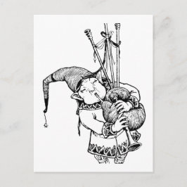 Gnome en Zijne Bagpipes Briefkaart