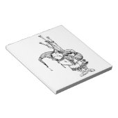 Gnome en Zijne Bagpipes Notitieblok (Schuin)