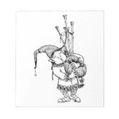 Gnome en Zijne Bagpipes Notitieblok (Voorkant)