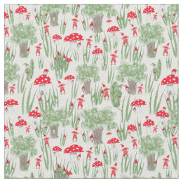 Gnome fabric: "Gnome Huid-and-Seek" Stof