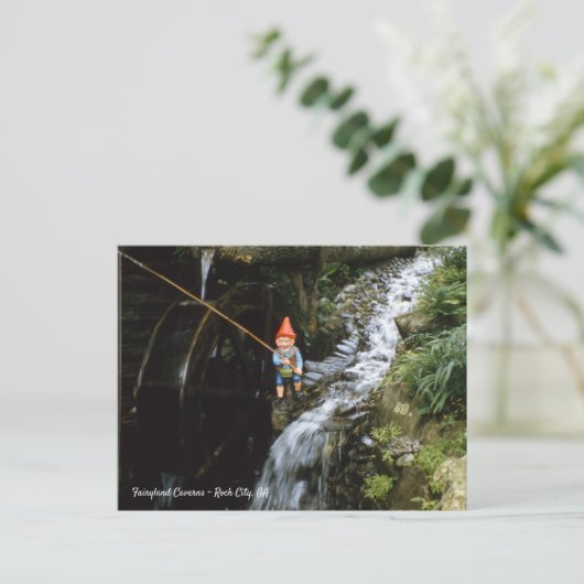 Gnome Fairyland Caverns Rock City Georgia 1952 Briefkaart (Staand voorkant)