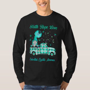 Gnome Faith Hope Love Interstitistitiale Cystitis  T-shirt