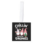 Gnome Familie Kerst Chillin Met Mijn Gnomies Decoratie (Voorkant)