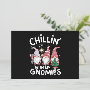 Gnome Familie Kerst Chillin Met Mijn Gnomies Feestdagenkaart